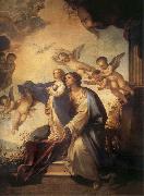 Luca Giordano Holy Ana and the nina Maria Second mitade of the 17th century oil on canvas